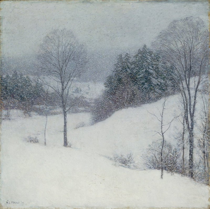 Den hvite sløret - Willard Metcalf