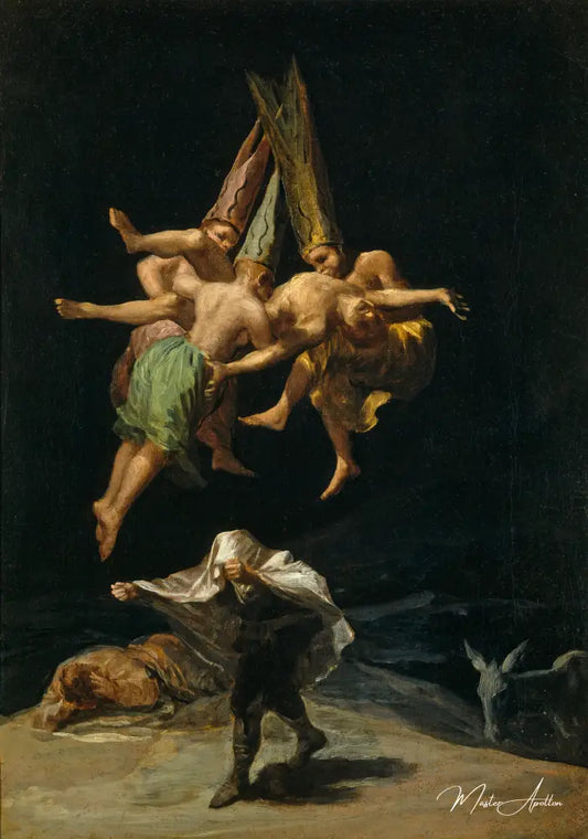 Le Vol des Sorcières - Francisco de Goya - Reproductions de tableaux et peintures haut de gamme