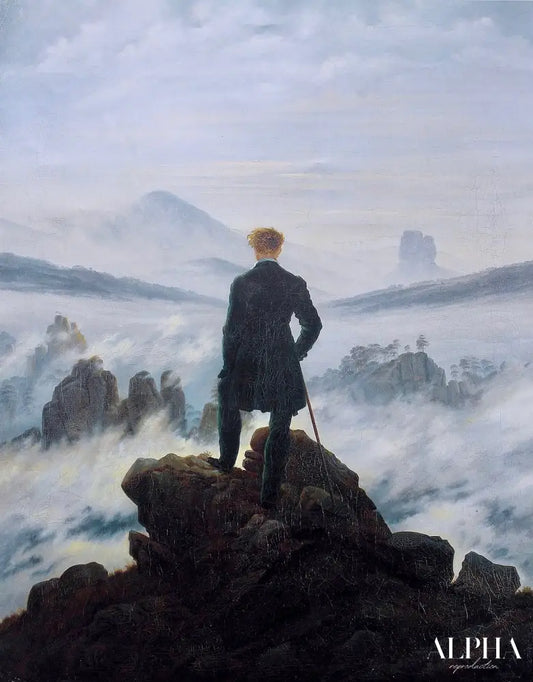 Le Voyageur contemplant une mer de nuages - Caspar David Friedrich - Reproductions de tableaux et peintures haut de gamme