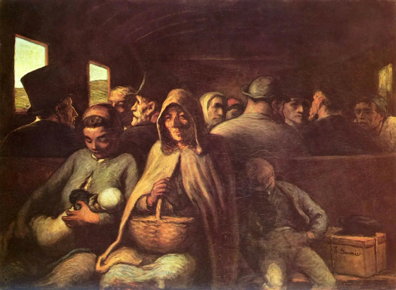 Tredje klasse vogn - Honoré Daumier