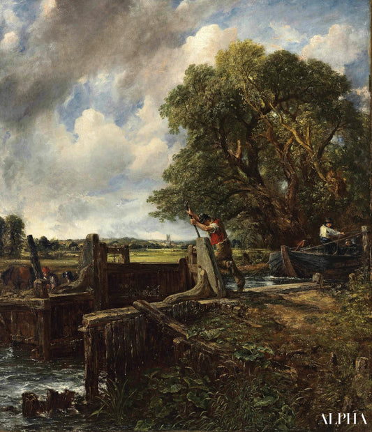 L'Écluse - John Constable - Reproductions de tableaux et peintures haut de gamme