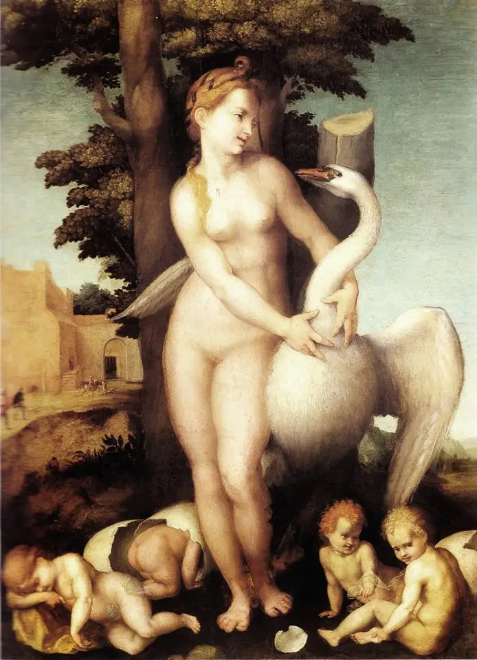 Léda og svanen - Andrea del Sarto