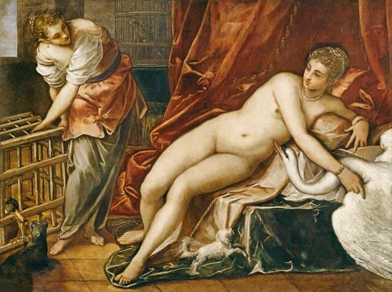 Leda og Svanten - Jacopo Tintoretto