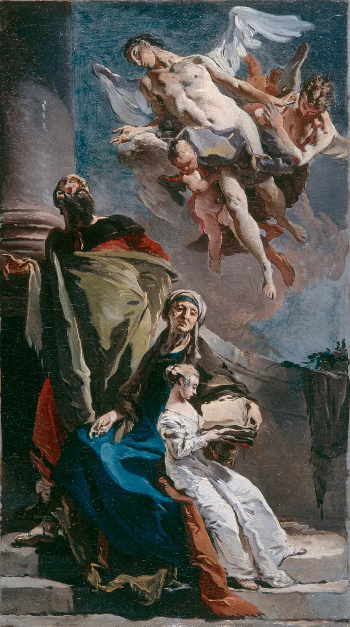 Jomfru Marias utdannelse - Giovanni Battista Tiepolo