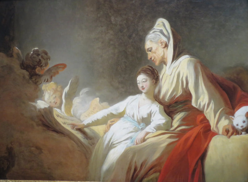 Jomfruens utdannelse - Jean-Honoré Fragonard