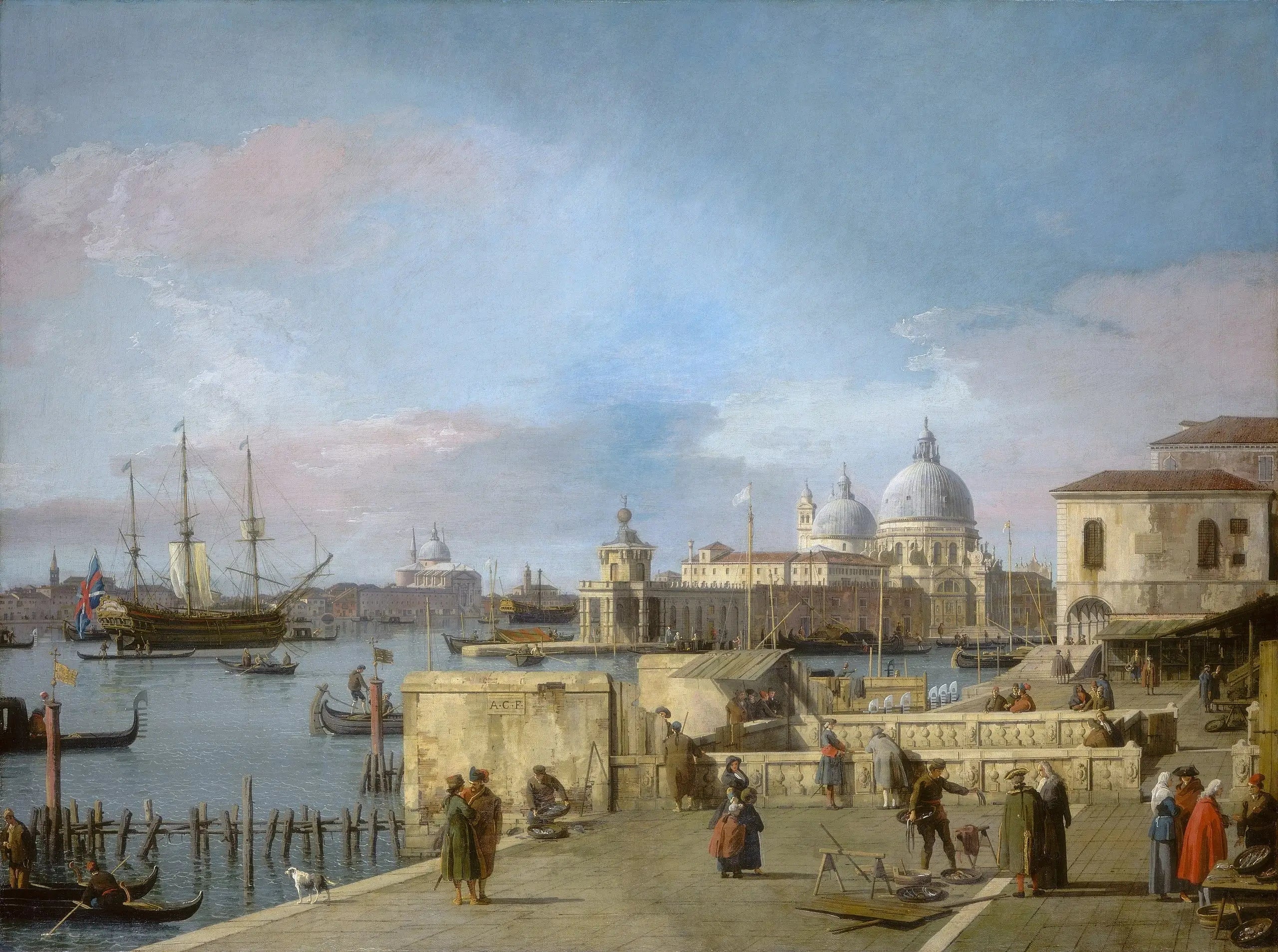 L’Embouchure du Grand Canal depuis le Môle Venise - Canaletto - Alpha Reproduction