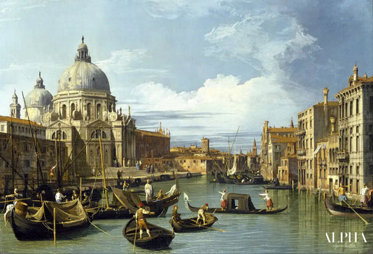 L'Embouchure du Grand Canal, Venise - Giovanni Antonio Canal - Reproductions de tableaux et peintures haut de gamme