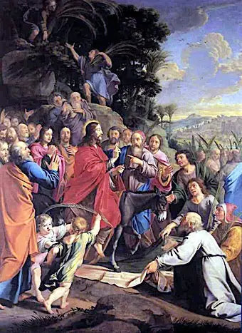 Inngangen til Kristus i Jerusalem - Philippe de Champaigne