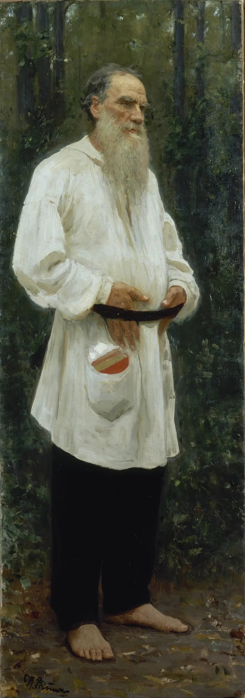Léon Tolstoï barfot - Ilya Repin