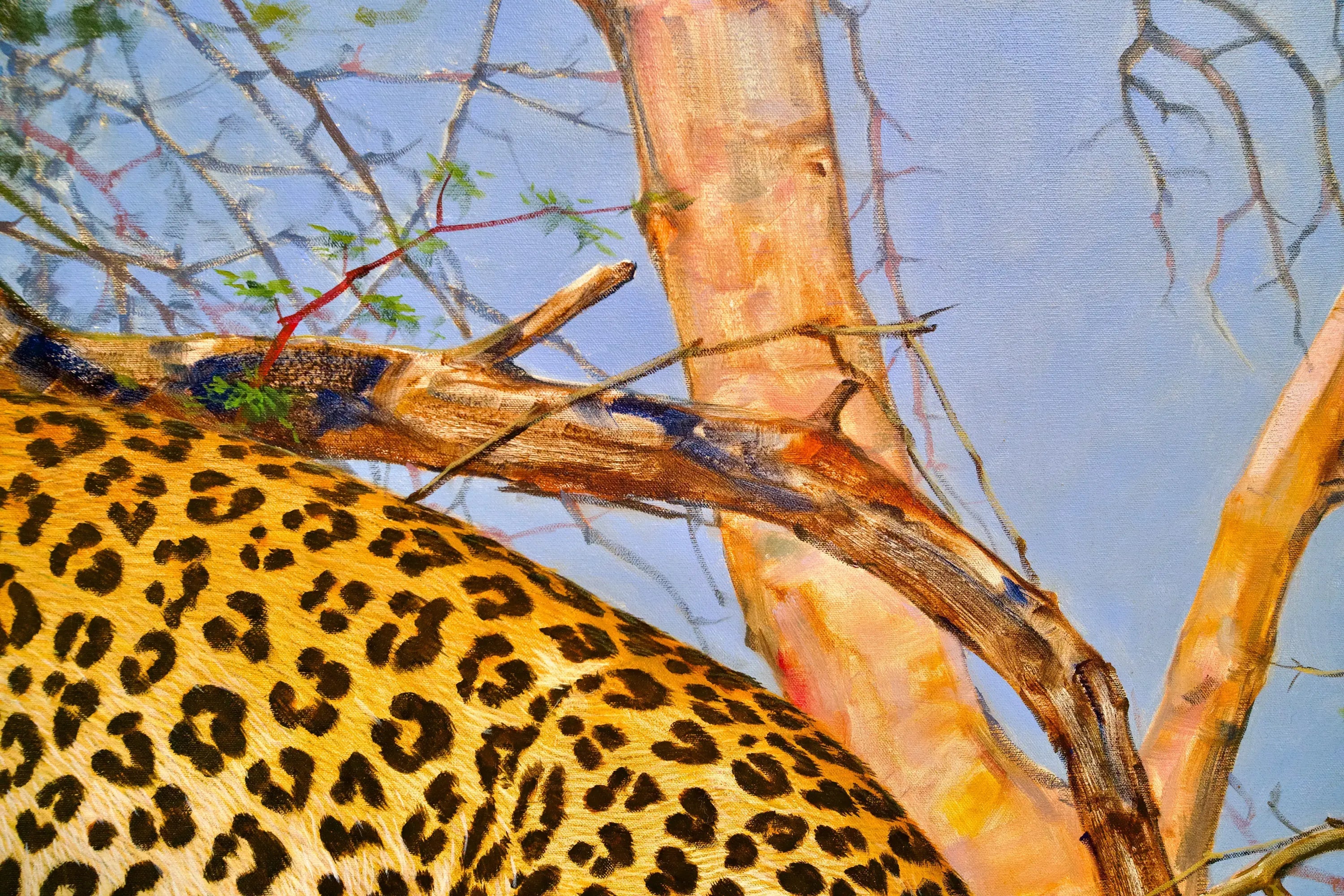 Léopard dans un arbre | 150 x 100 cm image 7 reproduction réalisée par Alpha Reproduction