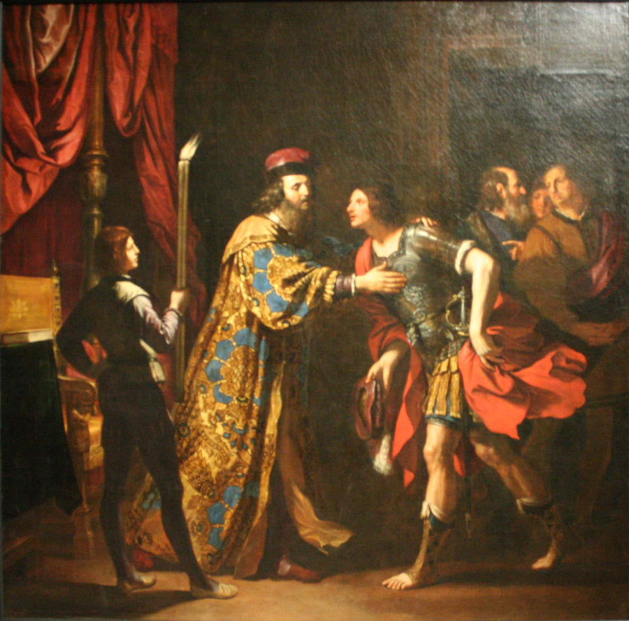 Catons avskjed med sin sønn fra Utika - Guercino