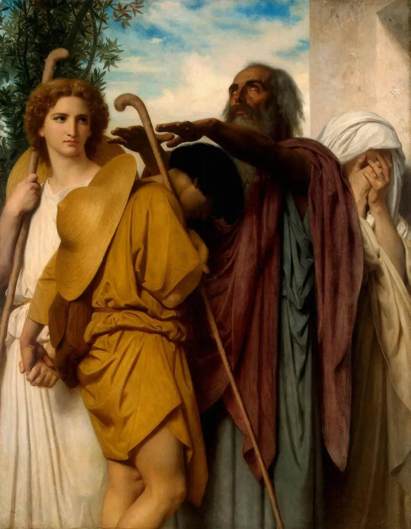 Tobies farvel til sin far - Bouguereau