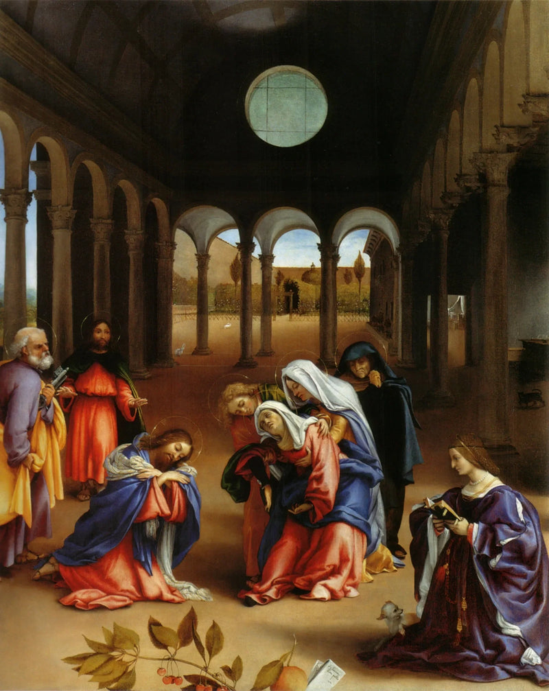 Jesu Kristi avskjed med sin mor - Lorenzo Lotto