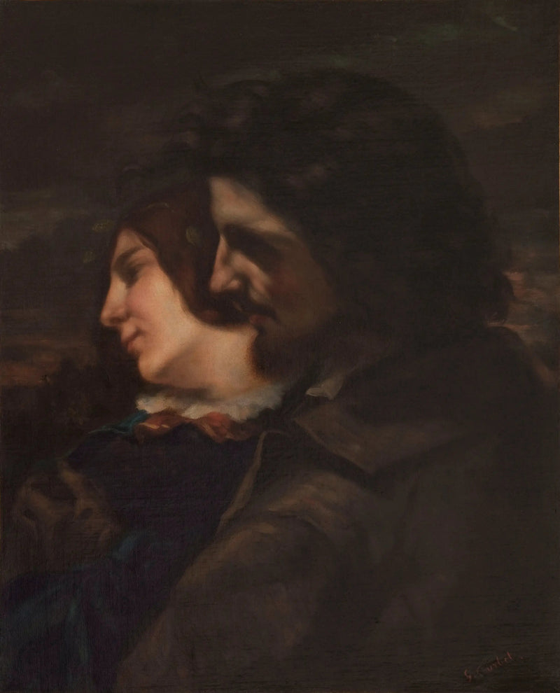 Elskerne på landsbygda. Følelser fra ung alder - Gustave Courbet
