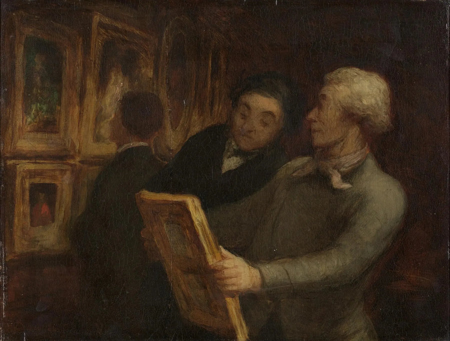Kjærlighetspar av maleri - Honoré Daumier