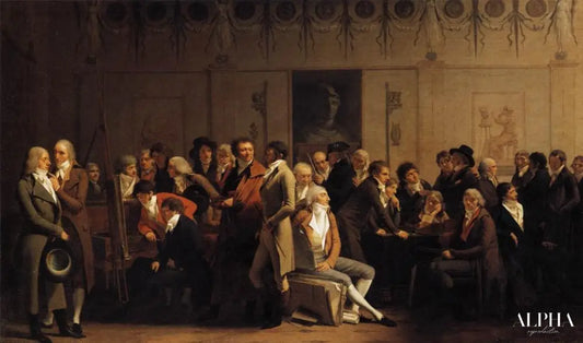 Les artistes dans l'atelier d'Isabey - Louis Boilly - Reproductions de tableaux et peintures haut de gamme