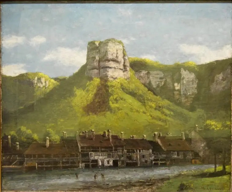 Trådfabrikkene i Loue, nær Ornans - Gustave Courbet
