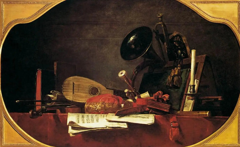 Musikkens attributter - Jean Siméon Chardin