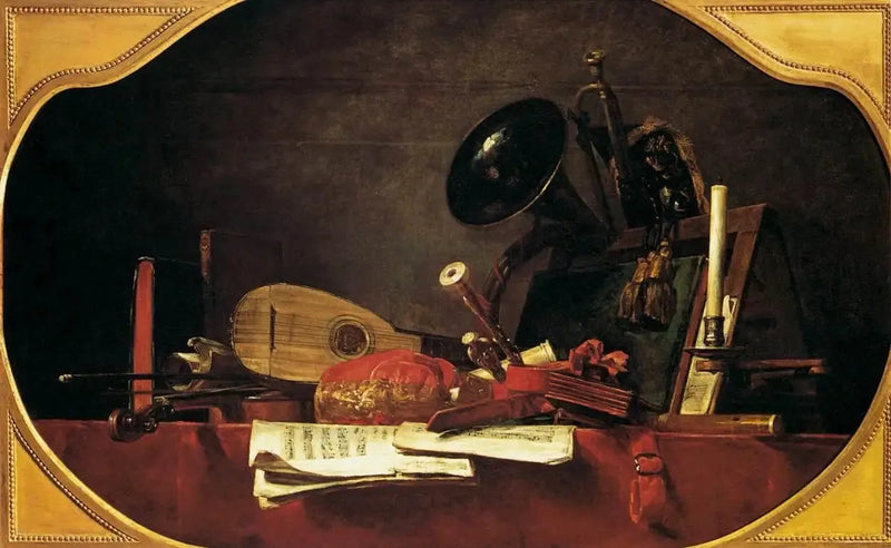 Musikkens attributter - Jean Siméon Chardin