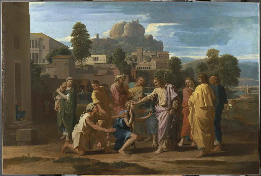 Jerikos blinde - Nicolas Poussin