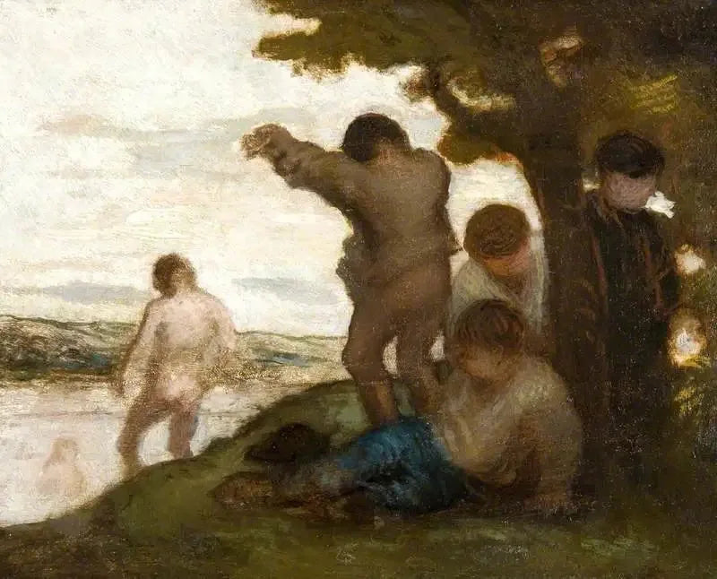 Badende - Honoré Daumier