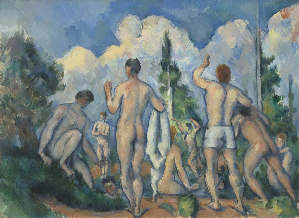 Les Baigneurs - Paul Cézanne image 1 tableau peint à l’huile sur toile