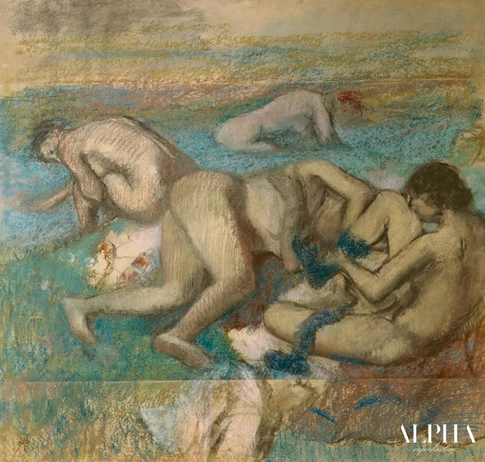 Les Baigneuses - Edgar Degas - Reproductions de tableaux et peintures haut de gamme