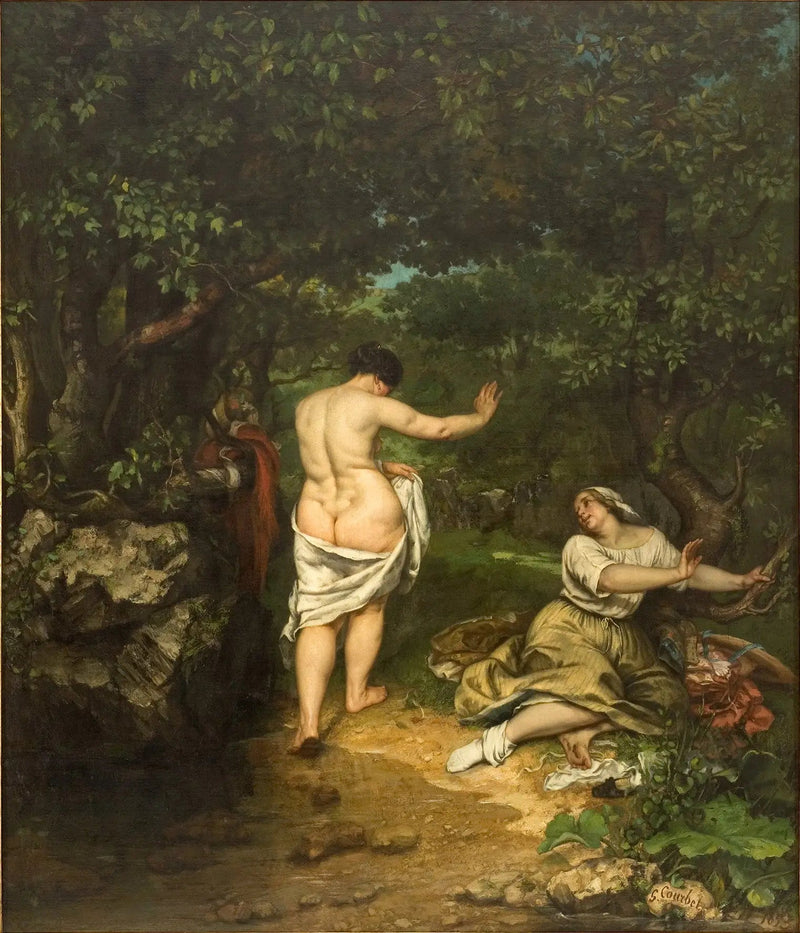 Badende kvinner - Gustave Courbet