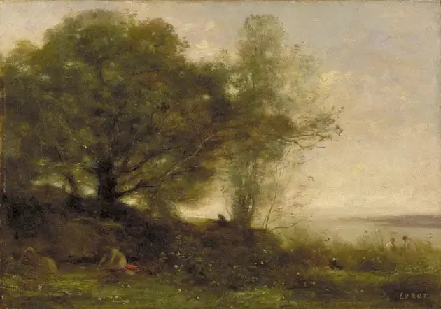 Badende kvinner - Jean-Baptiste Camille Corot