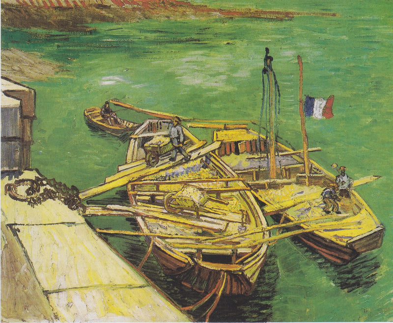 De fortøyde båtene - Vincent van Gogh