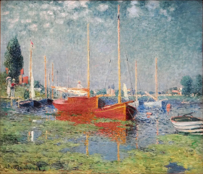 De røde båtene, Argenteuil - Claude Monet