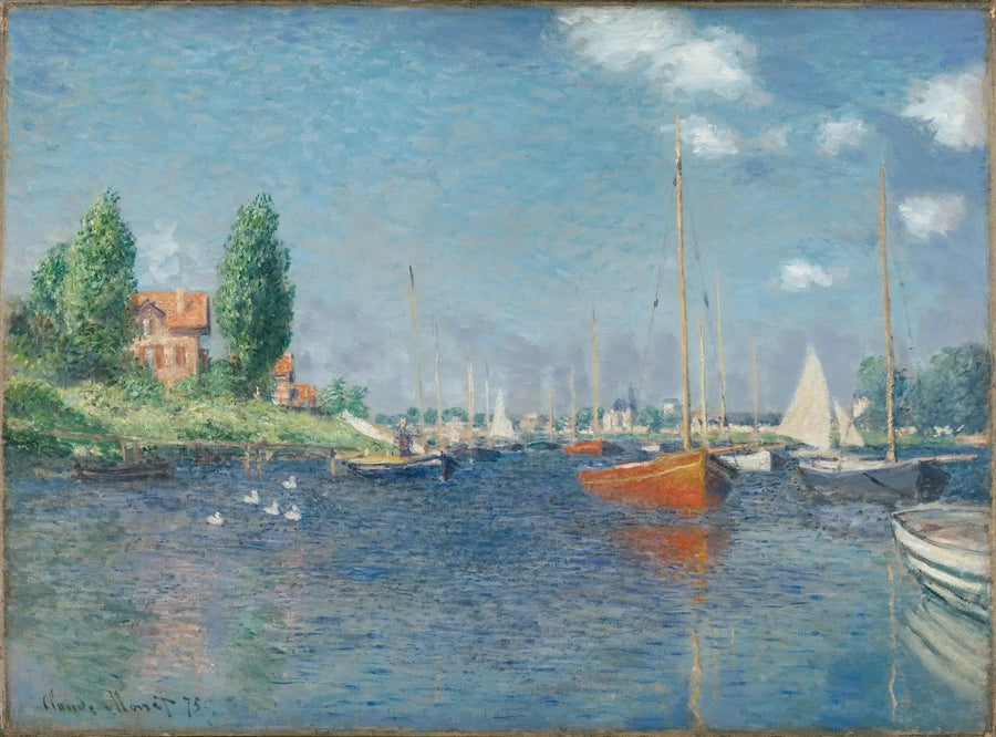 De røde båtene, Argenteuil - Claude Monet