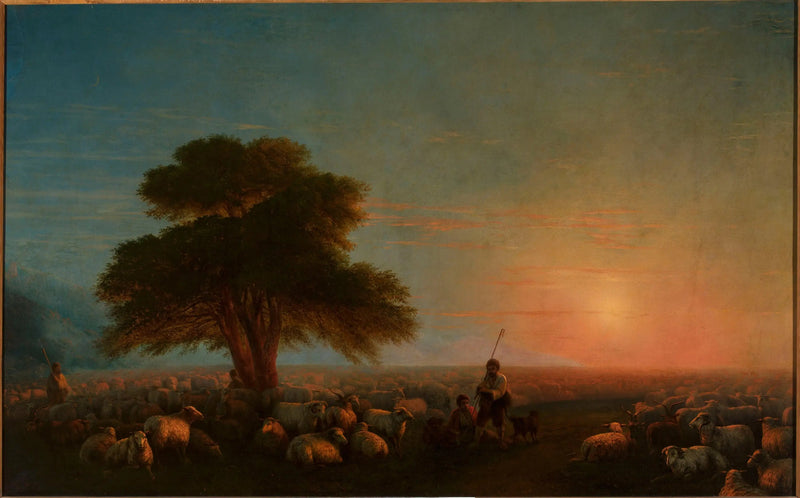 Bønder med en saueflokk. - Ivan Aïvazovski

Source:
Les bergers avec un troupeau de moutons. - Ivan Aïvazovski