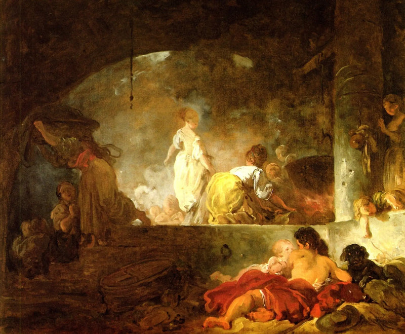 Vaskekvinnene - Jean-Honoré Fragonard