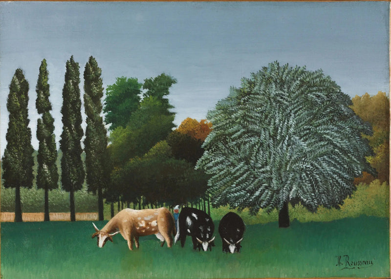 Oise-elvens bredder - Henri Rousseau