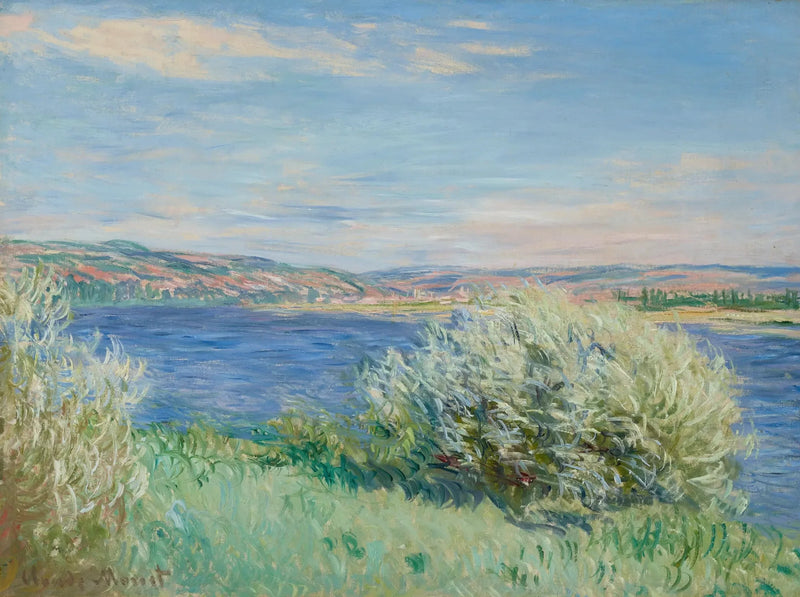 Elvebreddene ved Seinen nær Vétheuil - Claude Monet