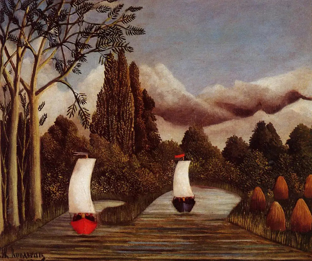 Les bords de l’Oise - Henri Rousseau - Alpha Reproduction
