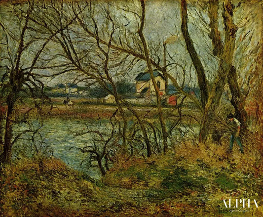 Les Bords de l'Oise près de Pontoise - Camille Pissarro - Reproductions de tableaux et peintures haut de gamme