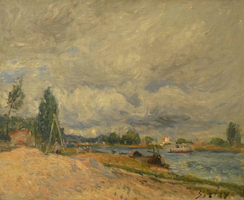 Bredder av Loing - Alfred Sisley