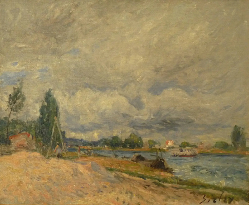 Bredder av Loing - Alfred Sisley