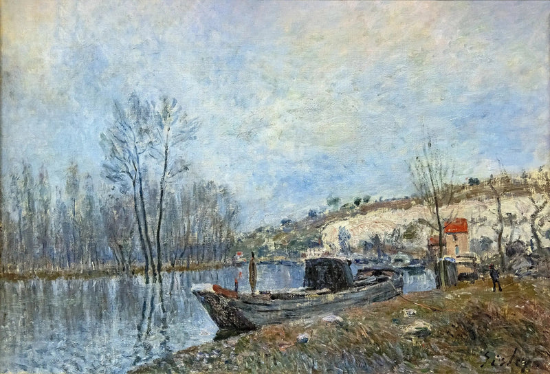 Bredder av Loing mot Moret - Alfred Sisley