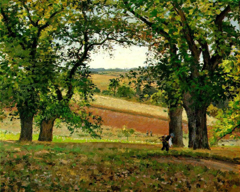 Kastanjetrærne i Osny - Camille Pissarro