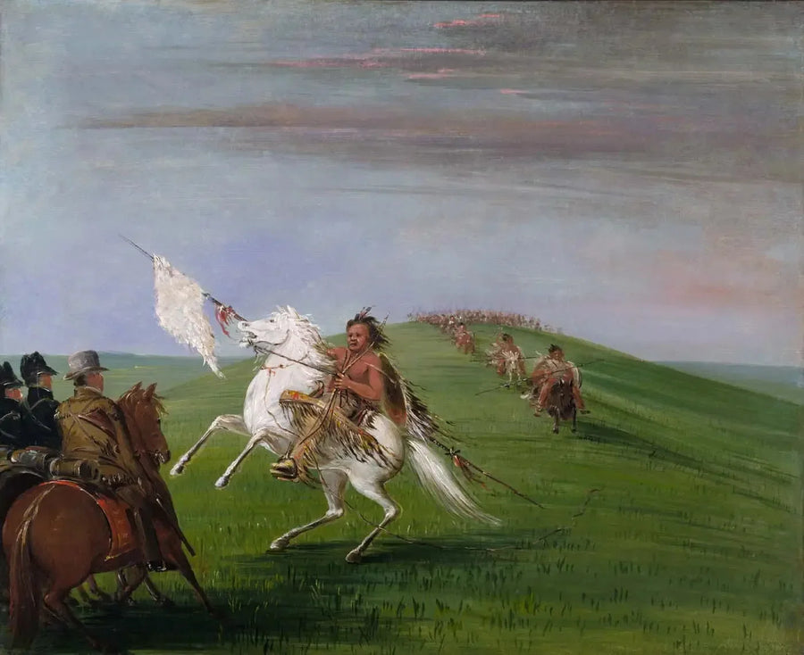Comanchene møter drager - George Catlin

Source:
Les Comanches rencontrent les Dragons - George Catlin