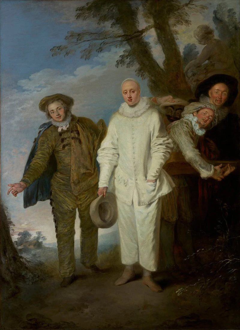 Italienske komediene - Antoine Watteau