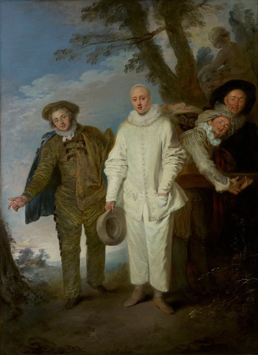 Italienske komediene - Antoine Watteau