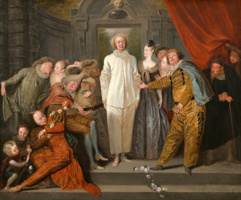 Italienske komediene - Antoine Watteau