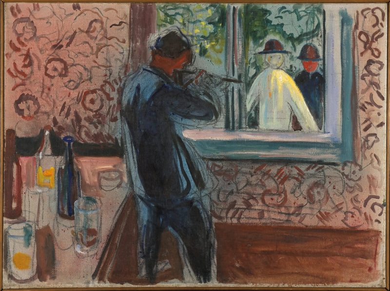 De uinviterte gjestene - Edvard Munch