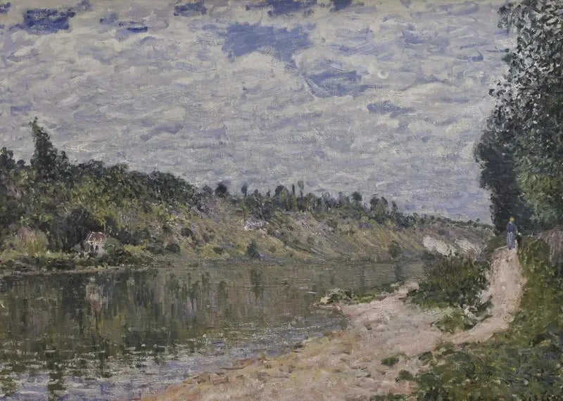 Kullene i Celle, utsikt fra Saint-Mammès - Alfred Sisley