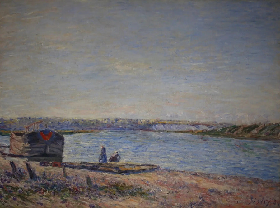 Kullene i Veneux, sett fra Saint Mammès - Alfred Sisley