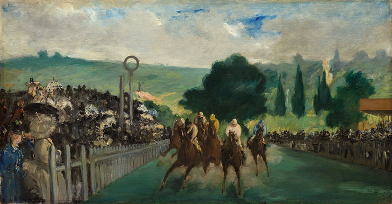 Løpene på Longchamp - Édouard Manet